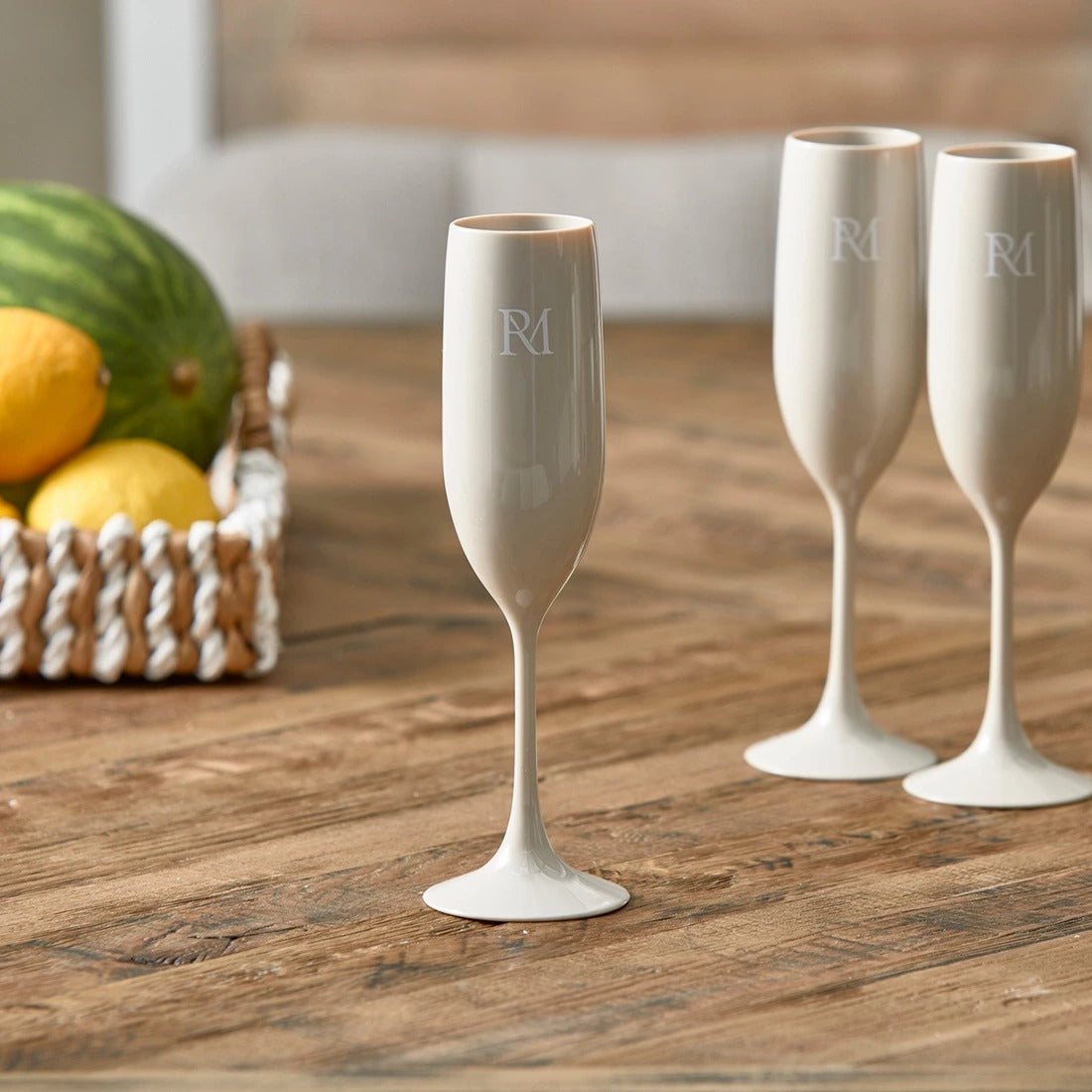 Champagne glass RM Monogram