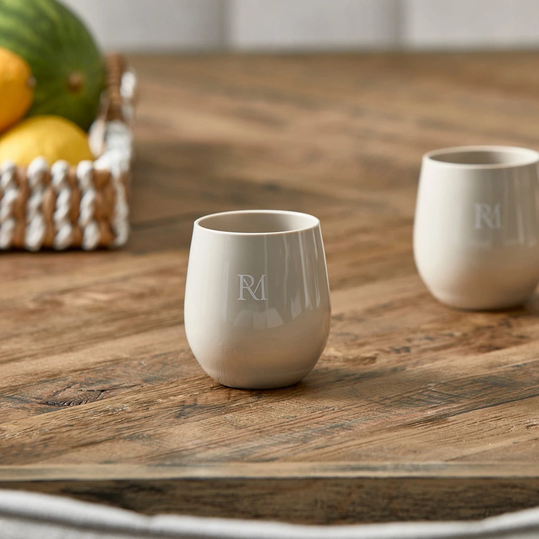 RM Monogram water glass