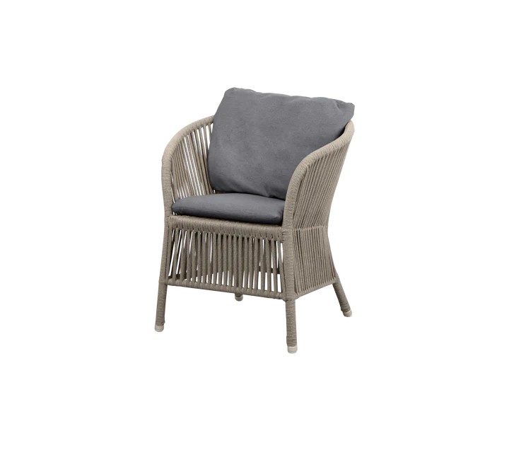 DERBY garden armchair with seat and back cushions