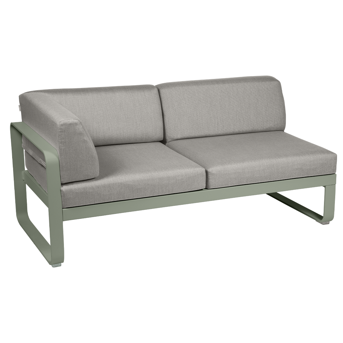 2-seater corner element BELLEVIE with side cushions - left