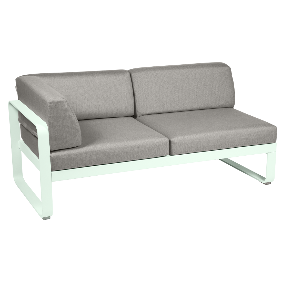 2-seater corner element BELLEVIE with side cushions - left