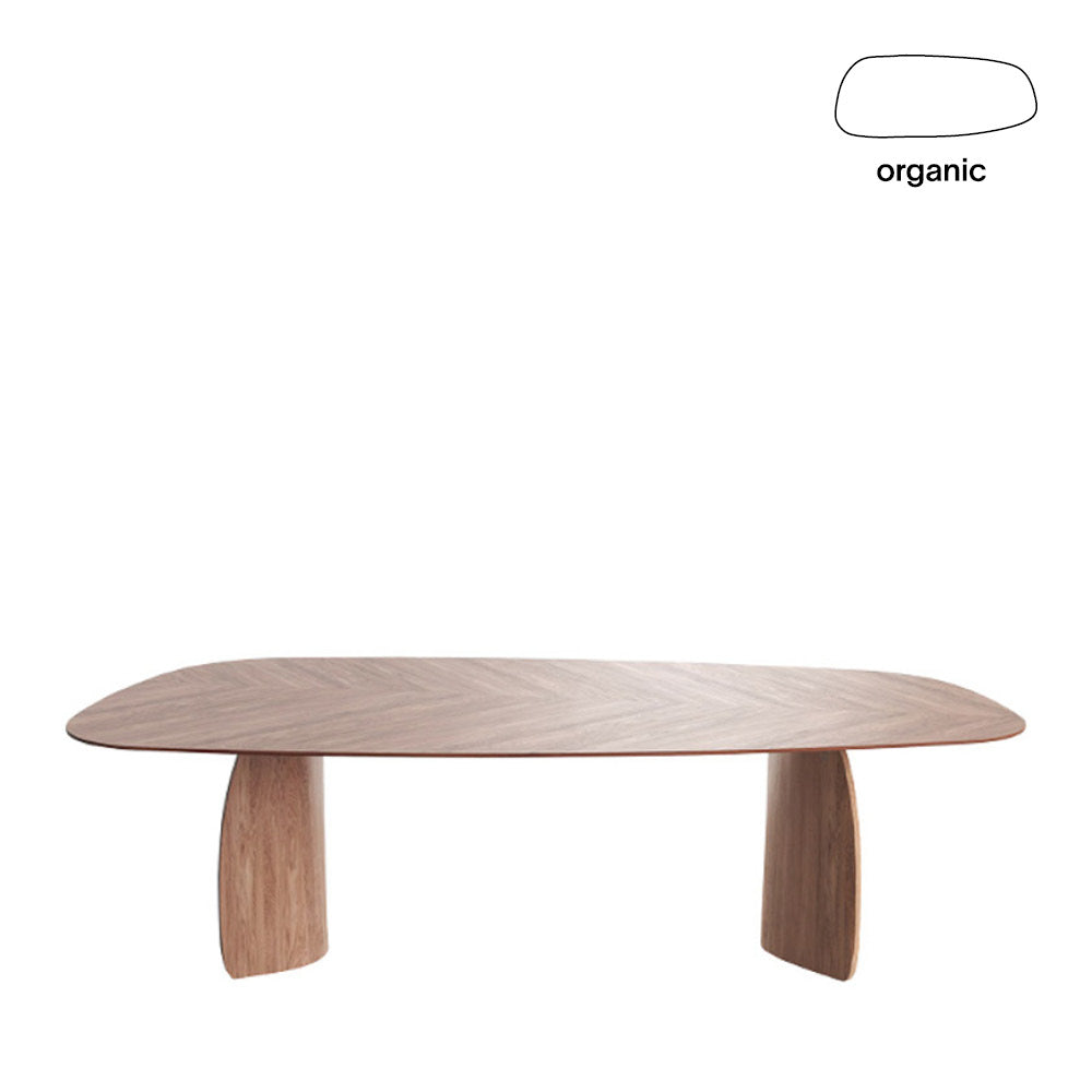 Dining table DOLMEN T0300 Organic - walnut