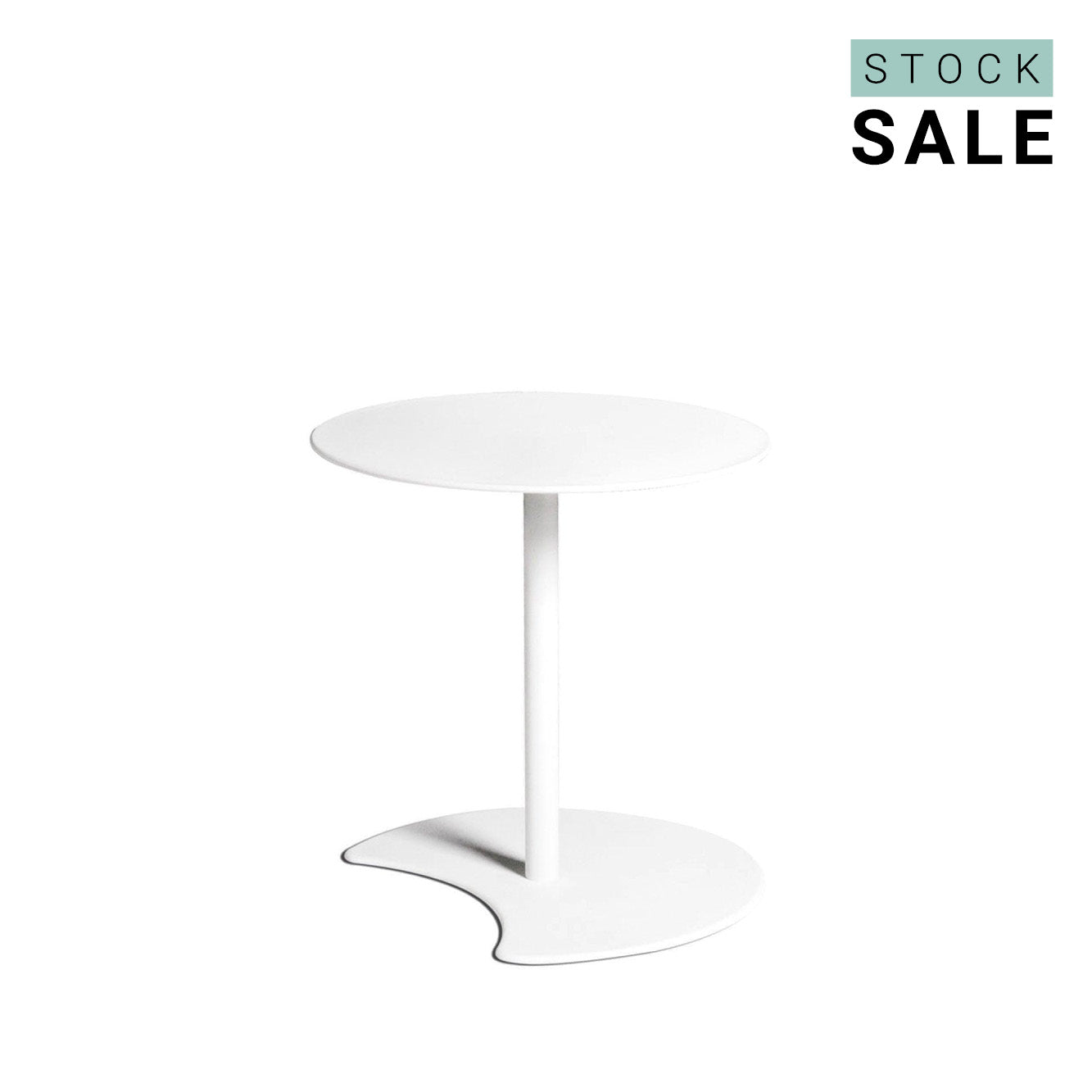 StockSale Tribù DROPS Table d'appoint - Blanc Ø40