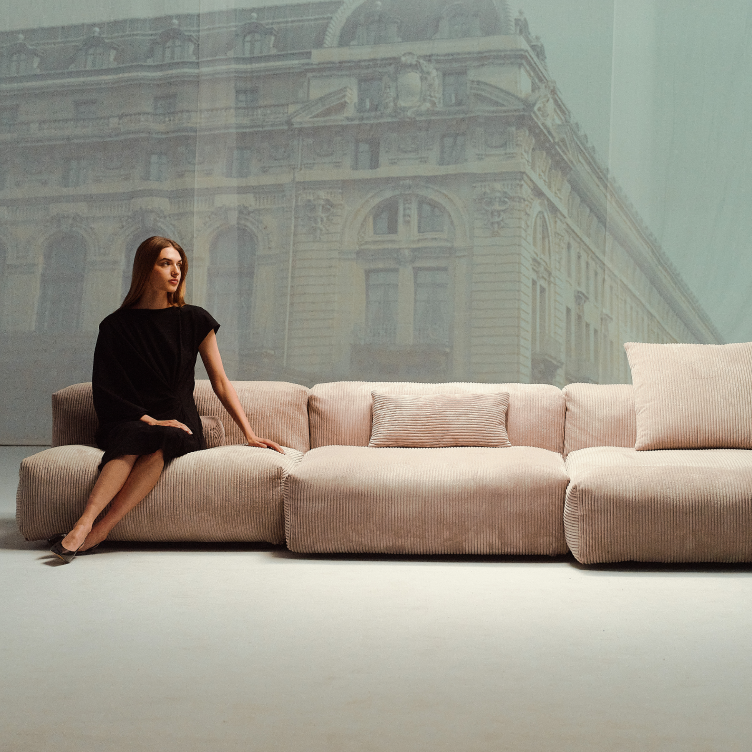 Modular sofa element Velvet - 105x63